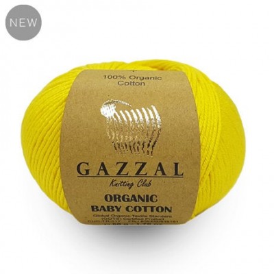 Gazzal ORGANIC BABY COTTON Yarn Organic 100 Cotton Yarn Hypoallergenic Yarn Vegan Yarn Booties Crochet Sweater Poncho Pullover