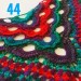 Black Outlander Crochet Shawl Wraps Fringe Burnt Orange Gift pin brooch Triangle Boho Rainbow Shawl Multicolor Hand Knitted Evening Shawl  Shawl / Wraps  7