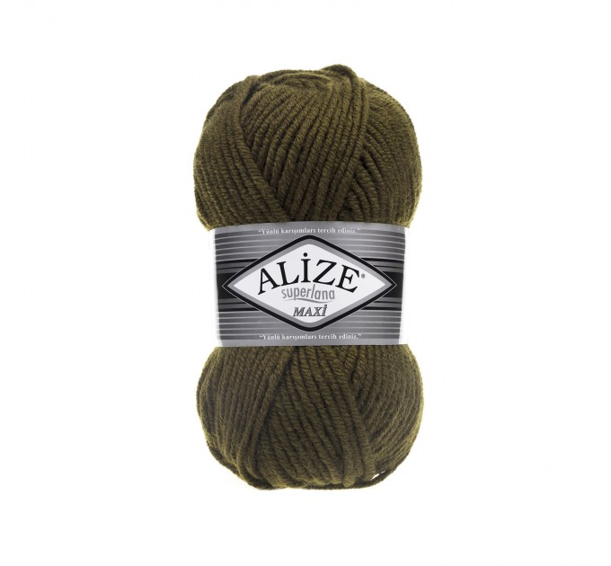 ALIZE SUPERLANA MAXI Yarn Wool Yarn Super Bulky Yarn Super Chunky