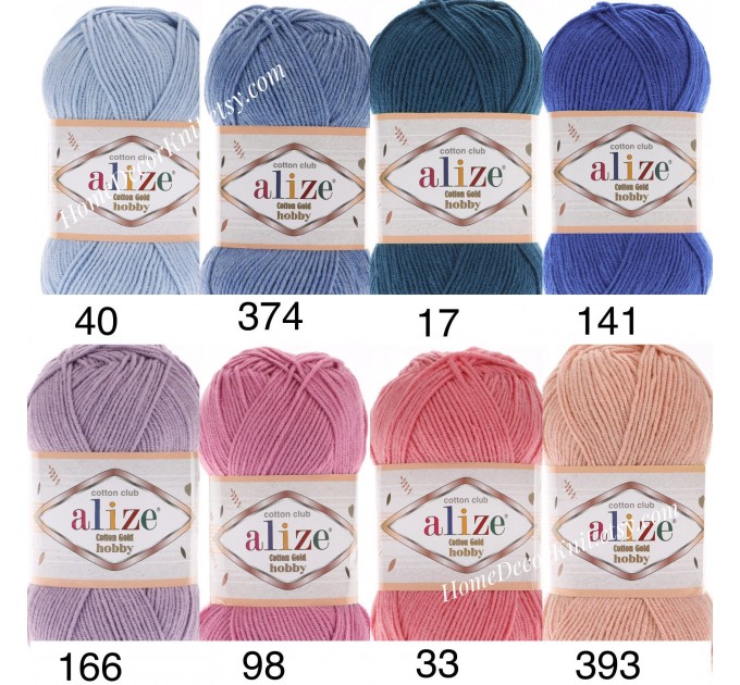 Alize Cotton Gold Hobby New Baby Yarn for Hand Knitting Crochet Amigurumi  DIY Knitwear Scarf Shawl Sweater Cardigan Vest