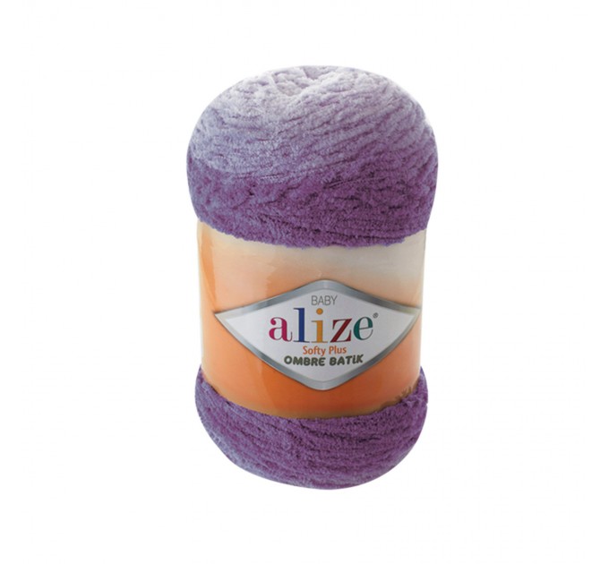  Alize SOFTY PLUS OMBRE Batik Yarn Plush Yarn Gradient Yarn Bulky Yarn Multicolor Yarn Chunky Yarn Baby Rainbow Yarn Color Mix Knitting Yarn  Yarn  1