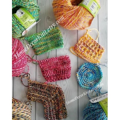 Cotton Yarn, YarnArt JEANS TROPICAL, Gradient Yarn, Knitting Yarn, Crochet, Multicolor Yarn, soft yarn, Baby Yarns Jeans Yarn Hypoallergenic