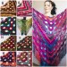  Crochet shawl wraps fringe, Outlander shawl pin brooch, Orange festival Boho hippie hand knit shawl vegan, Crochet triangle scarf Evening  Shawl / Wraps  9