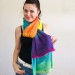 Turquoise scarf Knitted mohair scarf Winter wrap shawl Knit wool shawl Long mohair scarf Woman knit scarf Mohair shawl Soft warm scarves