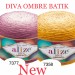  Alize DIVA OMBRE BATIK 250 gr Gradient Yarn Crochet Hand Knitting Hypoallergenic Yarn Microfiber Multicolor Lace Soft Summer Acrylic Rainbow  Yarn  