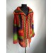  Burnt Orange Granny Square Knit Cardigan Women Wool Jacket Coat Green Violet Cardigan Rainbow Clothing Boho Open Front Long Cardigan  Jacket  8