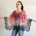  Crochet shawl, Lace shawl, Lace stole Knitted shawl, Crochet scarf gift for her Cotton shawl lace wrap Shrug bolero Striped triangular shawl  Shawl / Wraps  4