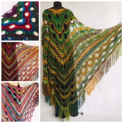 Outlander crochet Shawl Green