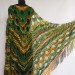  Outlander crochet Shawl Green  Shawl / Wraps  4