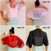  Red Summer Bolero Open Front 100 Cotton Women's Summer Cardigan Jacket Short Sleeve  Bolero / Shrug  1