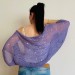  Lilac Summer Bolero Jacket Cotton Lightweight Cardigan Open Front Women's Shrug Short Sleeve  Bolero / Shrug  3