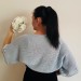  Ivory bolero jacket, open front bolero cardigan, cream bolero shrug short sleeves, pearl cotton summer beach cover up  Bolero / Shrug  6