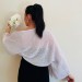  White Summer Bolero Shrug Long Sleeve Open Front Cotton Cardigan  Bolero / Shrug  7