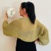  White Summer Bolero Shrug Long Sleeve Open Front Cotton Cardigan  Bolero / Shrug  4