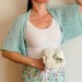  Mint Cotton Bolero Jacket Short Sleeve Summer Women's Open Front Shrug Cardigan  Bolero / Shrug  3