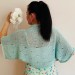  Mint Cotton Bolero Jacket Short Sleeve Summer Women's Open Front Shrug Cardigan  Bolero / Shrug  