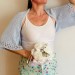  Light Blue Cotton Bolero Short Sleeve Summer Women's Open Front Cardigan Jacket Crochet   Bolero / Shrug  3