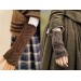  Milky Brown Outlander Claire Mittens, Outlander Gifts, Brown Claire's Mittens, Women Arm Warmers, Alpaca Wool Hand Knit Gloves, Claire's Fingerless Gauntlets, Winter Long Gloves  Mittens / Gauntlets  7