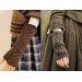 Dark Gray alpaca mittens Outlander inspired Claire's arm warmers women hand knit mittens Outlander fingerless wool mitts Claire's gauntlets