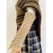 Dark Gray alpaca mittens Outlander inspired Claire's arm warmers women hand knit mittens Outlander fingerless wool mitts Claire's gauntlets