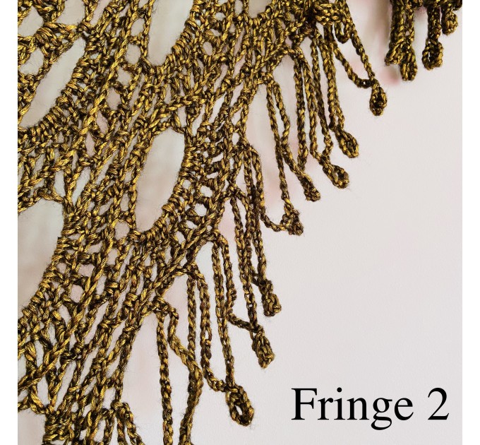  Green Shawl Fringe, Burnt orange Hand Knit lace triangle plus size Wool Wraps, Crochet Evening Hippie festival Scarf Multicolor  Wool  10