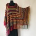  Rainbow Crochet Poncho Fringe, Plus size Festival poncho Pride, Triangle Shawl Wraps, Poncho Women Mom-Birthday-Gift-from-Daughter-For-Her  Acrylic / Vegan  1