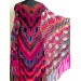 Boho crochet shawl Festival Clothing Woman Poncho, Plus Size Man poncho Triangle scarf Unisex oversize outlander hand knit long fringe shawl  Acrylic / Vegan  7