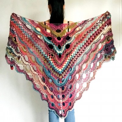 Maroon shawl mexico shawl gradient shawl burgundy shawl off shoulder tribal shawl triangle shawl ombre crochet shawl fringe festival clothes