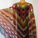 Rainbow Crochet Shawl Fringe Poncho Women Plus Size Hand Knitted Vegan Triangular Multicolor outlander Shawl Wraps Lace Warm Boho Evening  Acrylic / Vegan  7