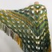  Boho crochet shawl Festival Clothing Woman Poncho, Plus Size Man poncho Triangle scarf Unisex oversize outlander hand knit long fringe shawl  Acrylic / Vegan  5