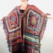  Crochet Shawl Poncho Fringe, Rainbow Oversized Festival Hippi Plus Size Clothing ,Women Hand Knitted Triangular Multicolor Wraps Boho Wool  Acrylic / Vegan  4