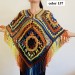  Brown poncho cape coat tribal cardigan boho shawl wool cape poncho knit poncho green fringe cape top mexico poncho unisex poncho wrap  Wool  13