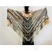  Fall wool shawl women blue violet fringe shawl gradient triangle shawl ombre shoulder shawl crochet multicolor festival shawl fall wrap  Wool  10