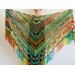  Fall wool shawl women blue violet fringe shawl gradient triangle shawl ombre shoulder shawl crochet multicolor festival shawl fall wrap  Wool  11