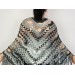  Fall wool shawl women blue violet fringe shawl gradient triangle shawl ombre shoulder shawl crochet multicolor festival shawl fall wrap  Wool  6