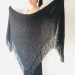  Black Fuzzy Bridal Shawl Plus Size Faux Fur Wedding Wrap With Fringe Triangle Bride Scarf  Shawl / Wraps  