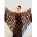 Lilac bridal shawl cotton triangle shawl fringe bridesmaid shawl wedding cape bride shawl winter bridal wrap wedding dress shawl bridal cape