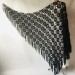  Black lace shawl triangle shawl fringe cotton shawl for wedding dress shawl bride shawl winter bridal shawl and wrap bridesmaid shawl  Shawl / Wraps  