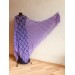  Red mohair alpaca triangle shawl fringe bridal winter shawl wedding shawl Crochet Wedding shawl warm wool shawl Knitted wrap  Shawl / Wraps  3