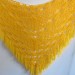  Yellow bridal extra large shawl winter wedding shawl fringe wool triangle shawl plus size bridesmaid hand crocheted bridal party shawl  Shawl / Wraps  