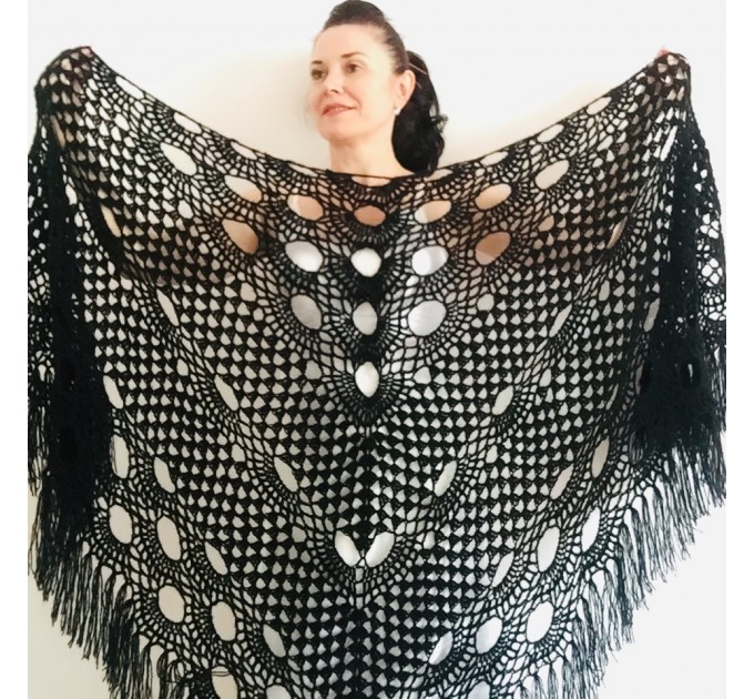 Gray Wedding Shawl, Silver Bridesmaid Mohair wrap, White Bridal cover up, Beige Lace Shawl Fringe Bridesmaid Gift pin brooch Boho Evening 