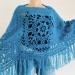  White poncho women, Plus size poncho fringe, Boho wool mohair poncho Girls poncho cape Festival Unisex loose knit  Mohair / Alpaca  9