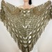  Copper wedding wool shawl alpaca bridal fringe shawl cashmere women triangle shawl silk bridesmaid shawl plus size bride shawl  Shawl / Wraps  7