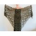  Dark Green Bridal Shawl Triangle 861 Fringe Bridesmaid gift Boho Wedding capelet shawl winter  Mohair / Alpaca  