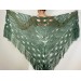 Green wedding wool shawl fringe, cashmere women triangle shawl, plus size bride shawl, alpaca bridal shawl, silk bridesmaid shawl
