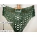 Green wedding wool shawl fringe, cashmere women triangle shawl, plus size bride shawl, alpaca bridal shawl, silk bridesmaid shawl
