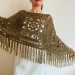  Poncho Women, Wool Poncho, Gray Alpaca Poncho, Plus Size Poncho, Crochet Winter Warm Fringe Poncho, Fall Knit Poncho  Mohair / Alpaca  6