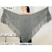  Dark Green Wedding Wrap Alpaca Wool Bridal Shawl With Fringe Evening Warm Triangle Knit Shoulders Wraps  Shawl / Wraps  6