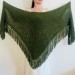  Dark Green Wedding Wrap Alpaca Wool Bridal Shawl With Fringe Evening Warm Triangle Knit Shoulders Wraps  Shawl / Wraps  