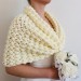  White shrug bridal bolero bridesmaid shawl ivory wedding stole bridal cape white bridal wrap bride cover up bridal party shawl wedding cape  Bolero / Shrug  6